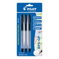 Lapicero Pilot BPS GP Negro 3 un.