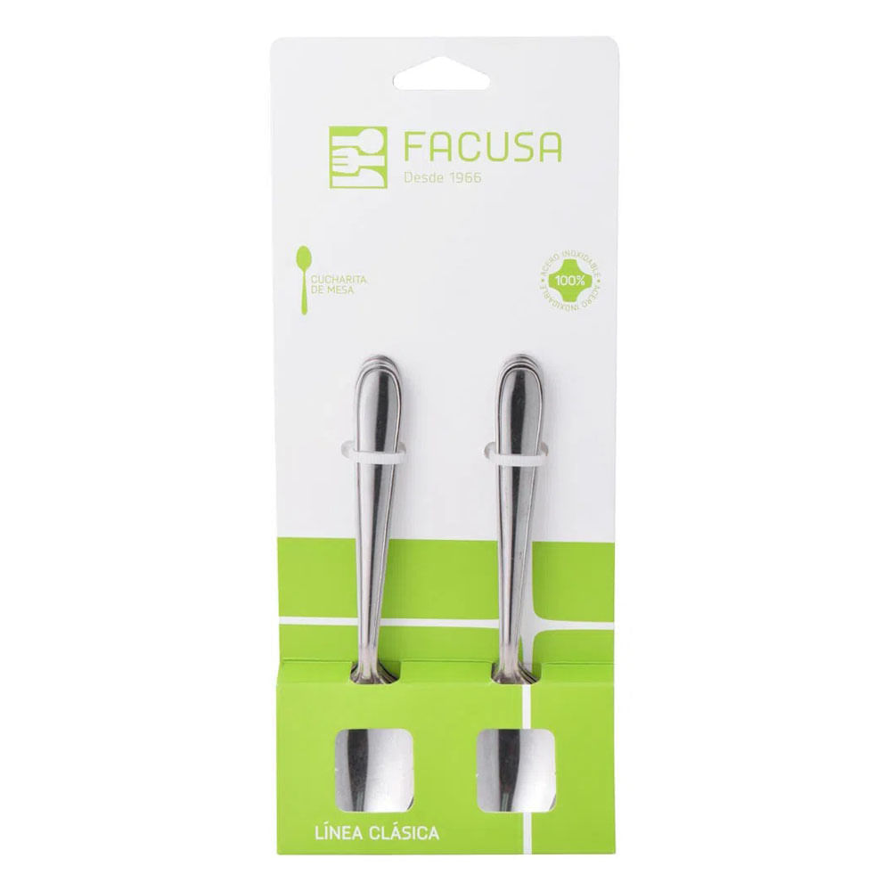 Blíster de Cubiertos Facusa Cucharita de Te 12un Mod. 12