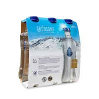 Sixpack Agua Mineral con Gas Socosani Botella 355ml