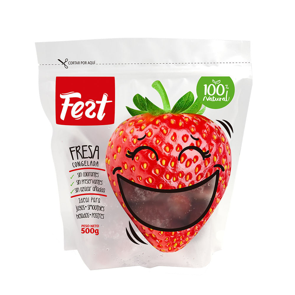 Fresa en Trozos Congelada Fest 500g