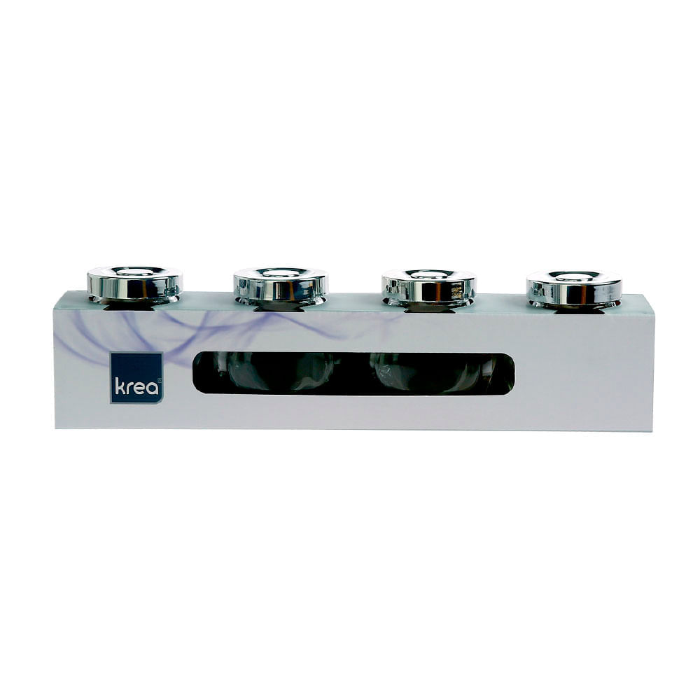 Set Especieros Krea Tapa Metal 4un