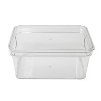 Canasto Krea Transparente Asas con Tapa 3.9L
