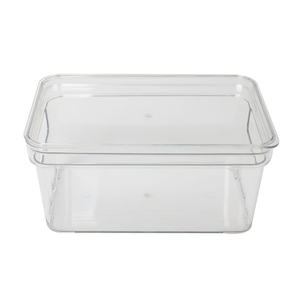Canasto Krea Transparente Asas con Tapa 3.9L
