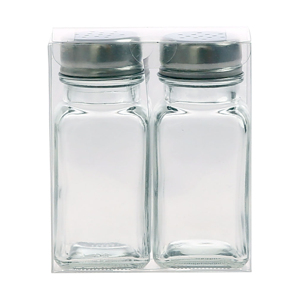 Salero Krea + Pimentero Vidrio Clear