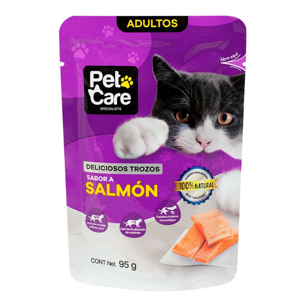 Pouches Pet Care Gato Salmon 95g