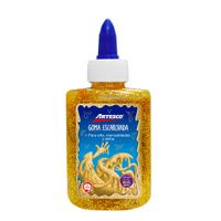 Goma Artesco con Escarcha Dorada 3oz