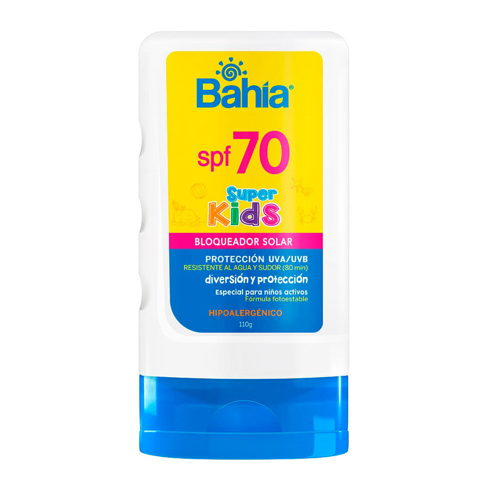Bloqueador Bahía Super Kids Spf 70 110g