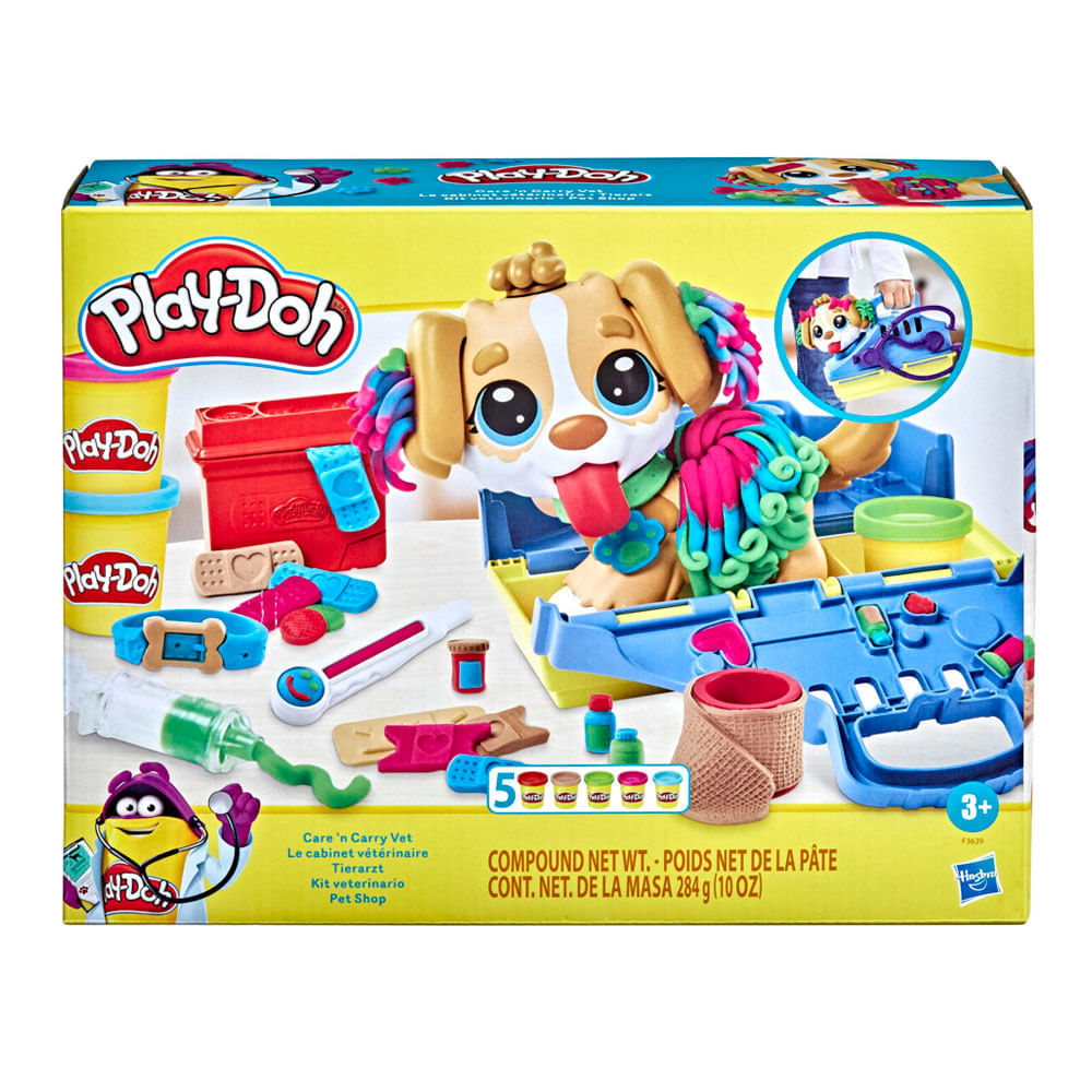Masas y Plastilinas Play Doh Slime Set Veterinario