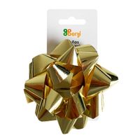 Moño Benji Cinta Metálica 4""Gold