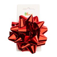 Moño Benji Cinta Metálica 4"" Rojo