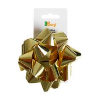 Moño Benji Cinta Metálica 3"" Gold