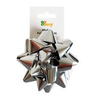 Moño Benji Cinta Metálica 3"" Silver