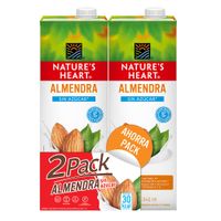 Twopack Bebida de Almendra Nature's Heart Sin Azúcar Caja 946ml