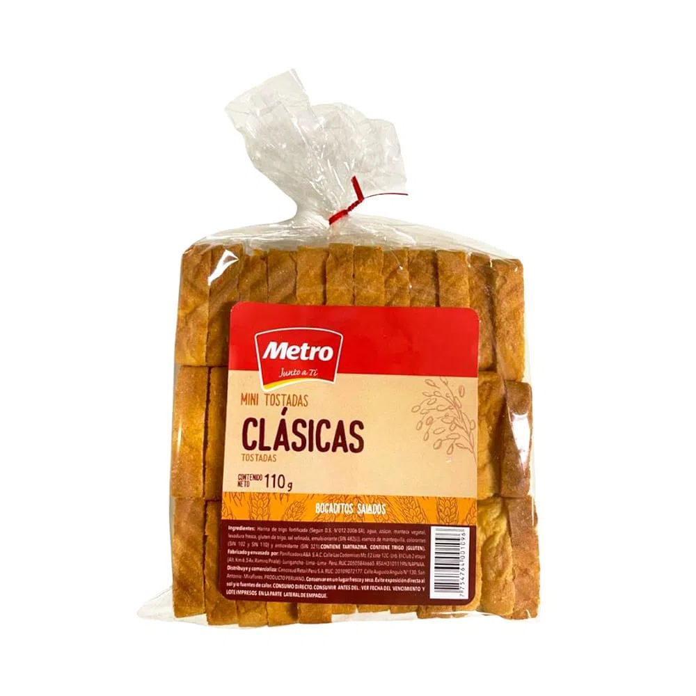 Mini Tostadas Clásicas Metro 110g