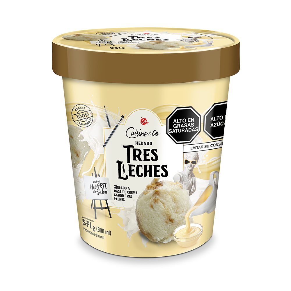 Helado Cuisine & Co Tres Leches 900ml