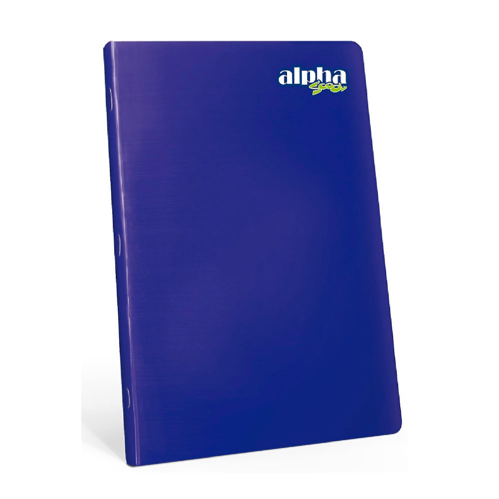 Cuaderno Alpha Scool Triple Renglon Marco Rojo 92h