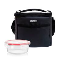 Lonchera Pyrex Juvenil Totem Black con Refractario