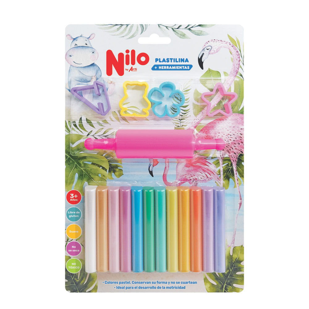 Plastilina Nilo + 4 Cortadores