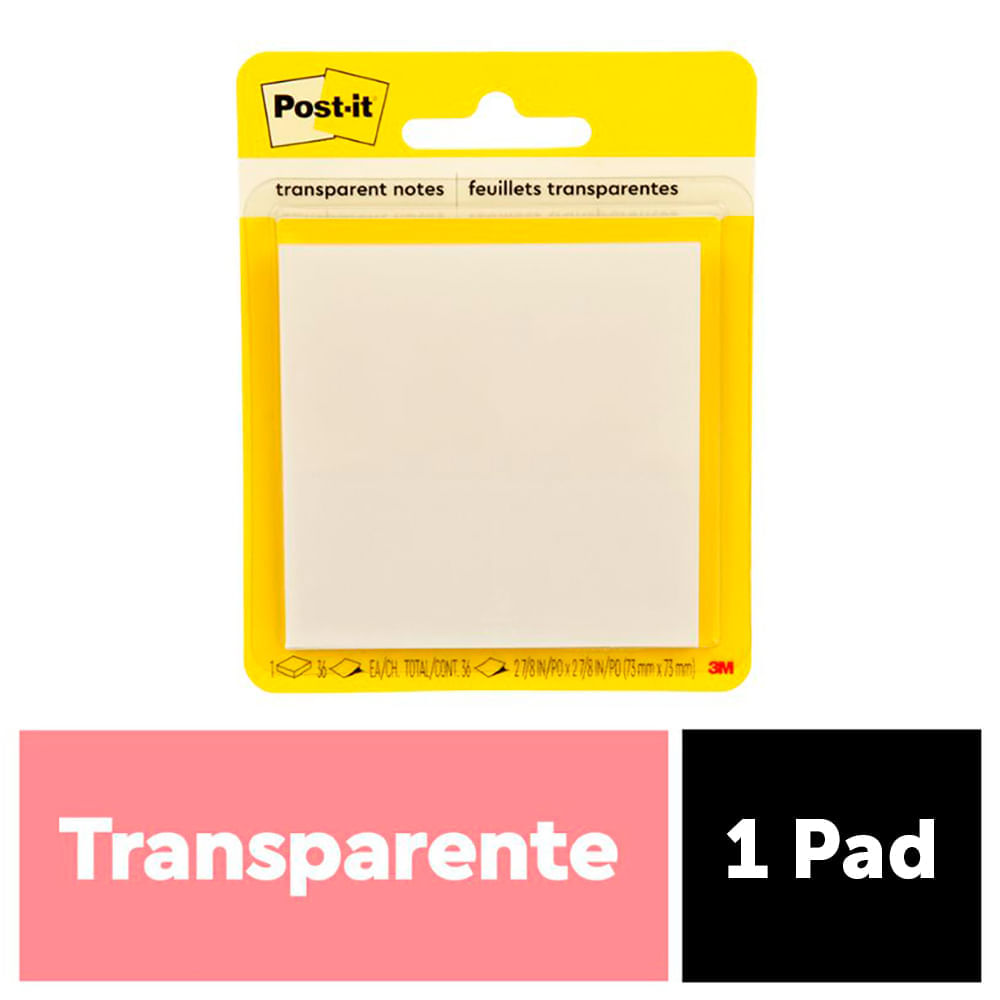 Notas Adhesivas Post-it Transparentes