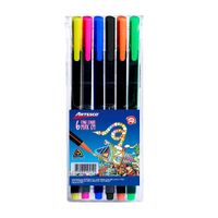 Estuche Fine Liner Artesco Triangular 6un