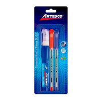 Blister Corrector 9ml Artesco + 2 Trimax Gl-32 Azul