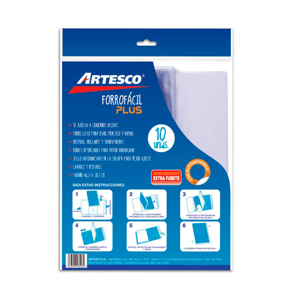 Forrofácil Plus Autoadhesivo Artesco 10un