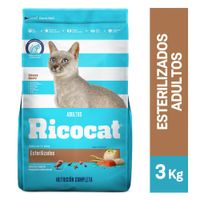 Alimento Ricocat Adultos Esterilizados 3Kg