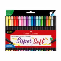 Marcadores Faber Castell Supersoft 20un