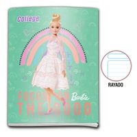 Cuaderno de Luxe Barbie Rayado College 80H