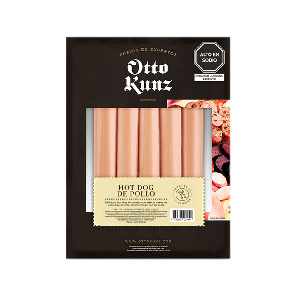 Hot Dog de Pollo 250 g
