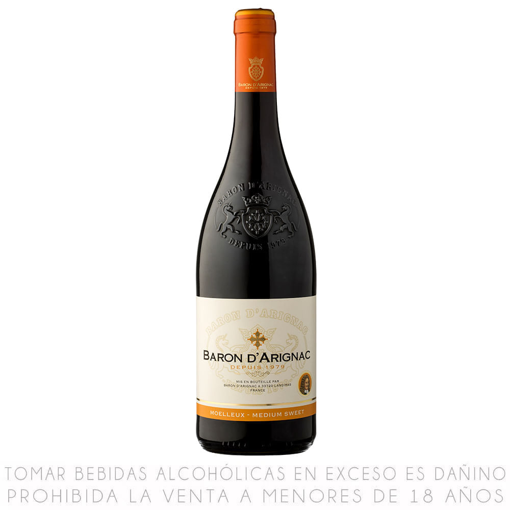 Vino Tinto Blend Baron D' Arignac Semi Dulce Botella 750ml