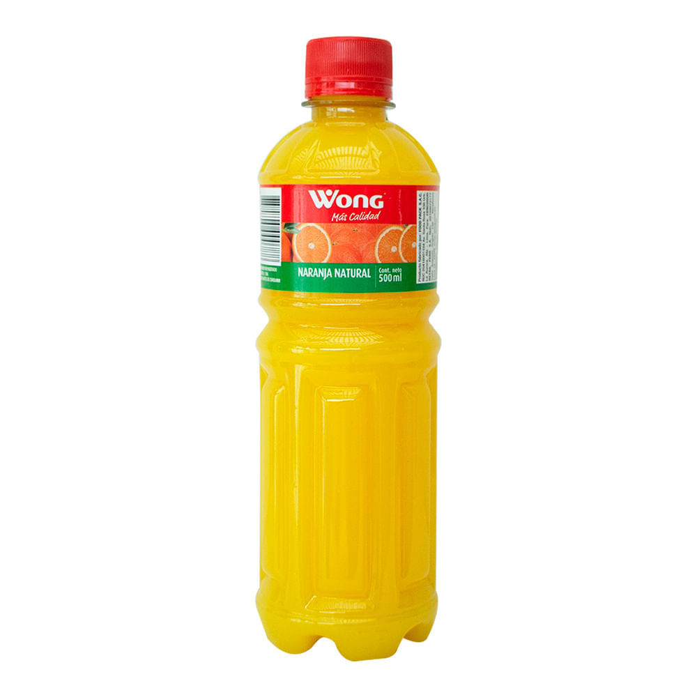 Jugo de Naranja Natural Wong Botella 500ml
