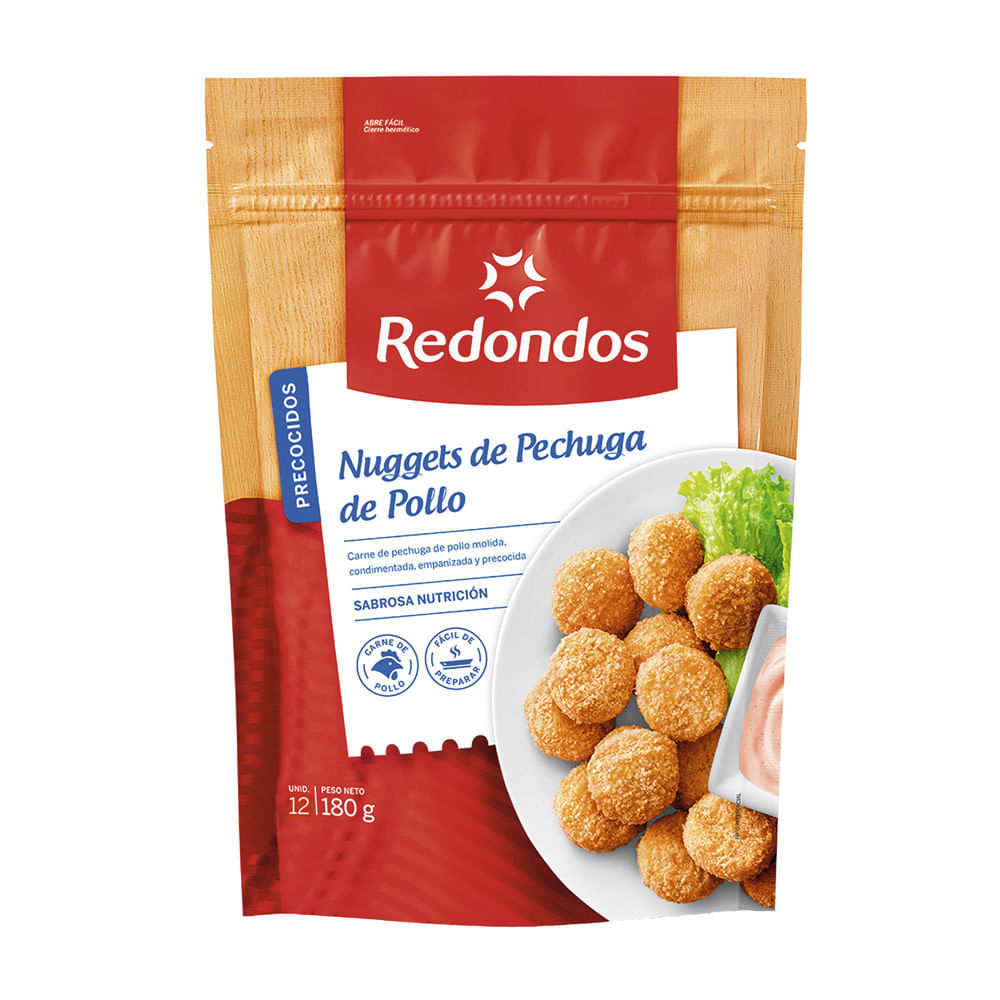 Nuggets de Pechuga de Pollo Redondos 12un
