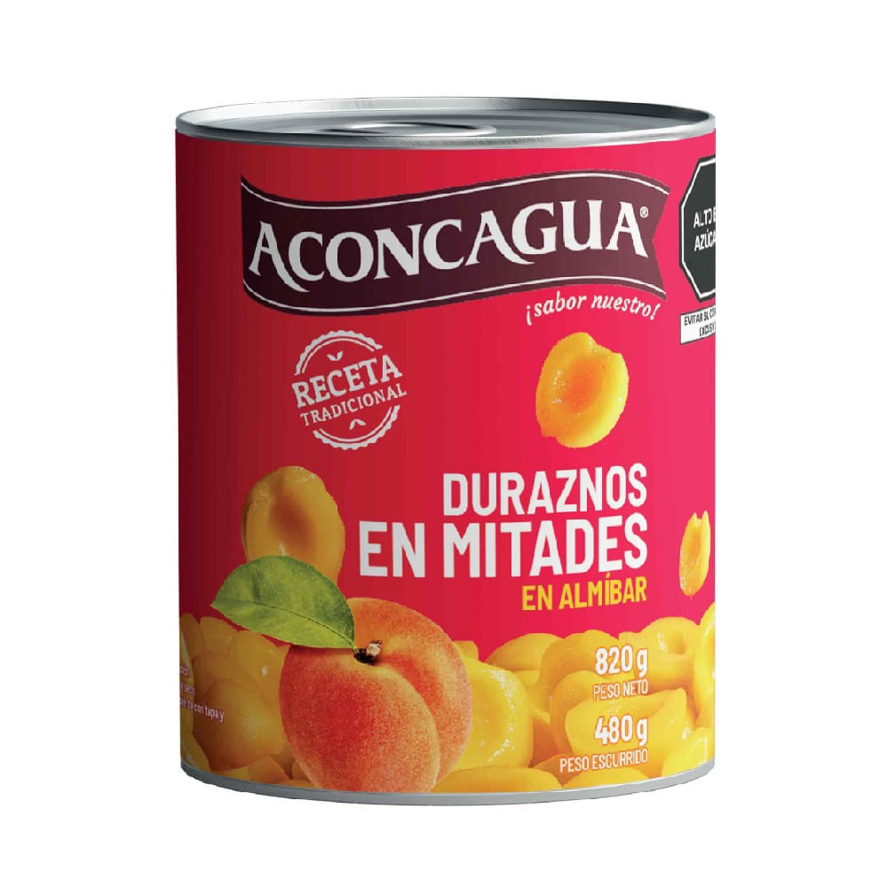 Duraznos en Almíbar Aconcagua 820g