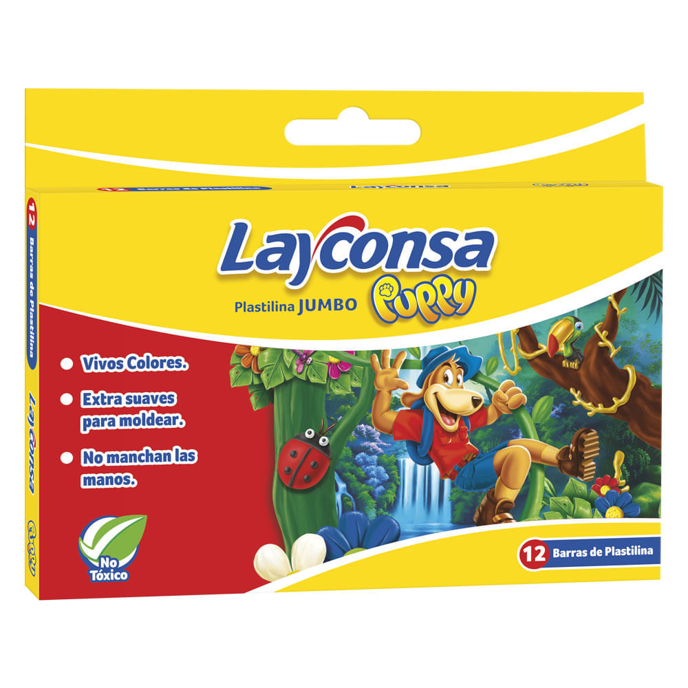 Plastilina Jumbo x 12 Puppy