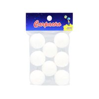 Bola de Tecnopor #1 Carpaccio Bolsa 8 Unid