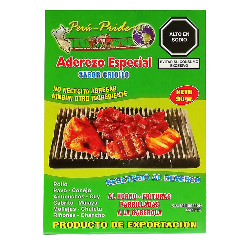 Aderezo Especial Sabor Criollo Sobre 90 g