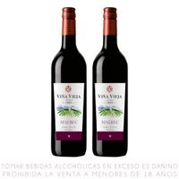 Pack Vino Viña Vieja Malbec Botella 750 ml c/u