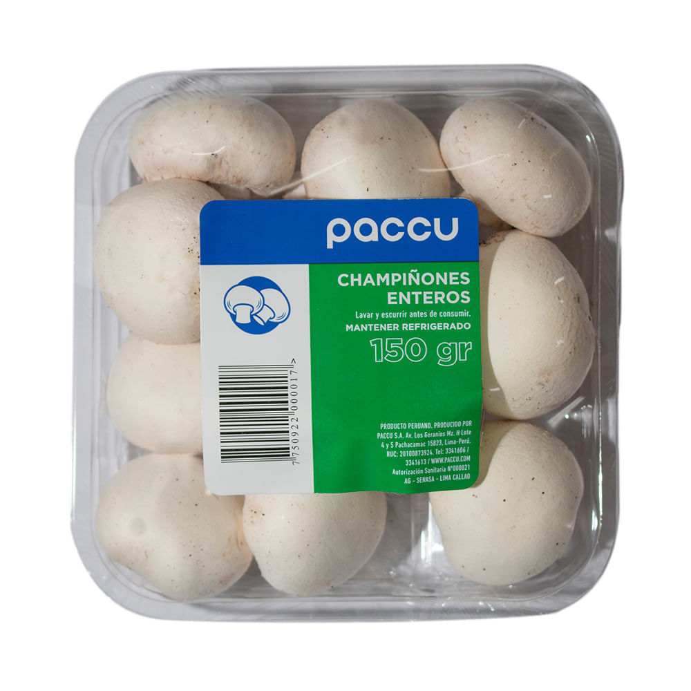 Champiñón Entero Paccu 150g