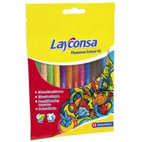 Plumones School 45 Estuche x 12 unid