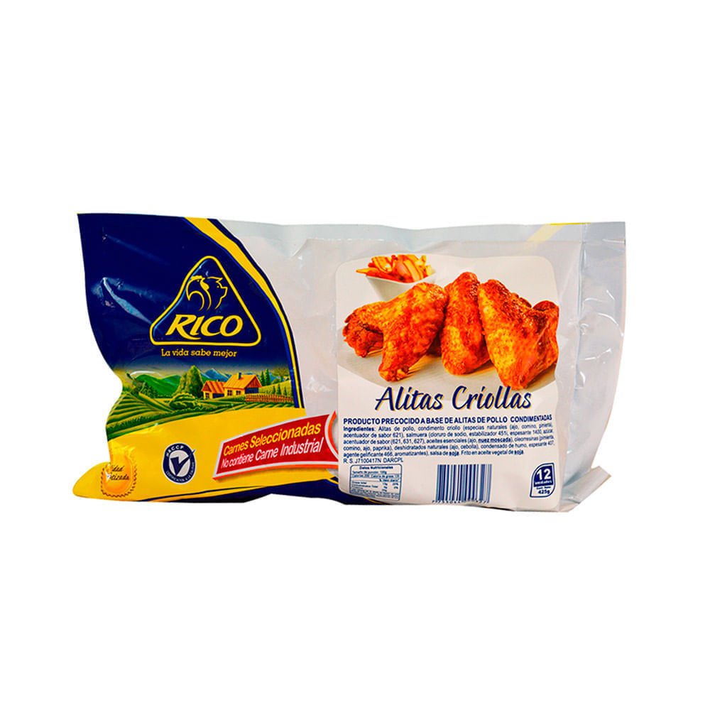 Alitas Criollas Rico 12un.