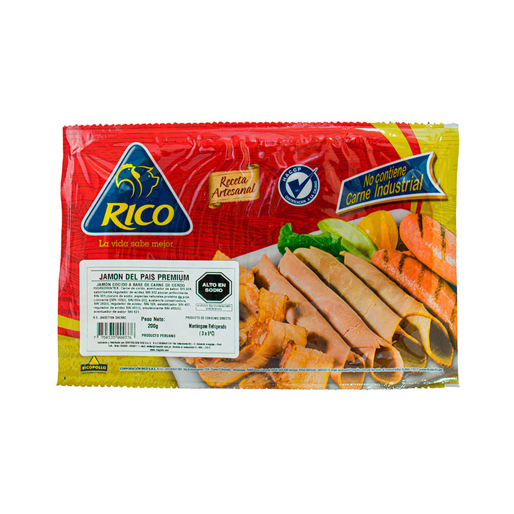Jamón del País Premium Rico 200g