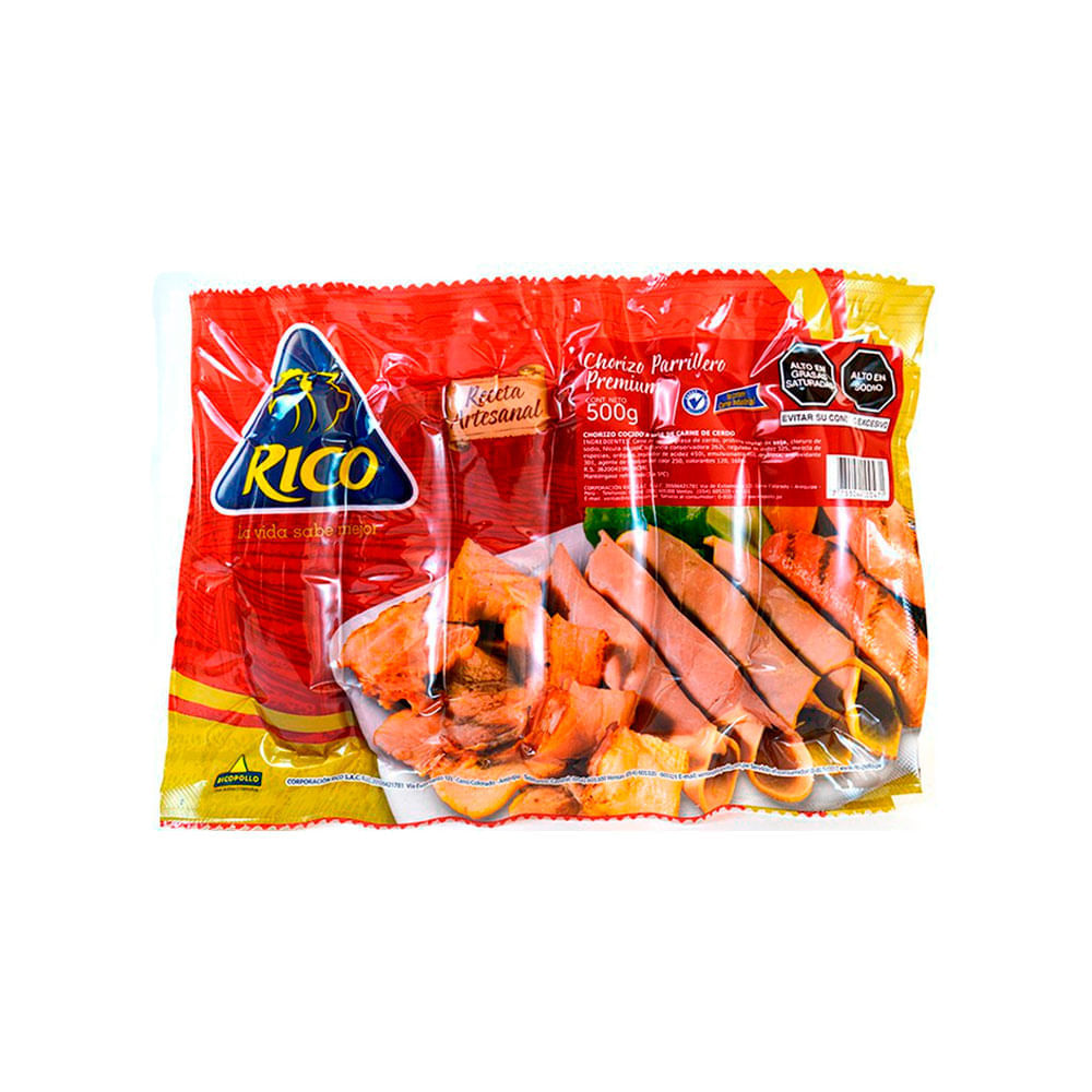 Chorizo Parrillero Premium Rico 500g