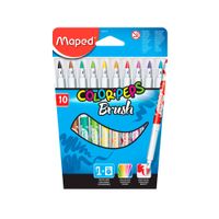 Plumones Punta Pincel Color' Peps Brush Caja 10 unid