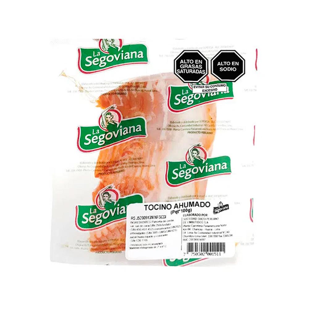 Tocino Ahumado La Segoviana Paquete 100 g