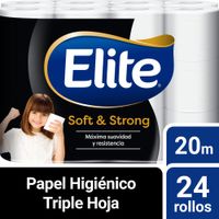 Papel Higiénico Triple Hoja Elite Soft & Strong 24un