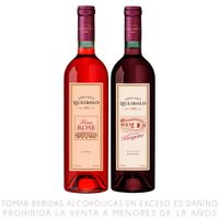 Pack Vino Queirolo Borgoña + Rosé Botella 750 ml