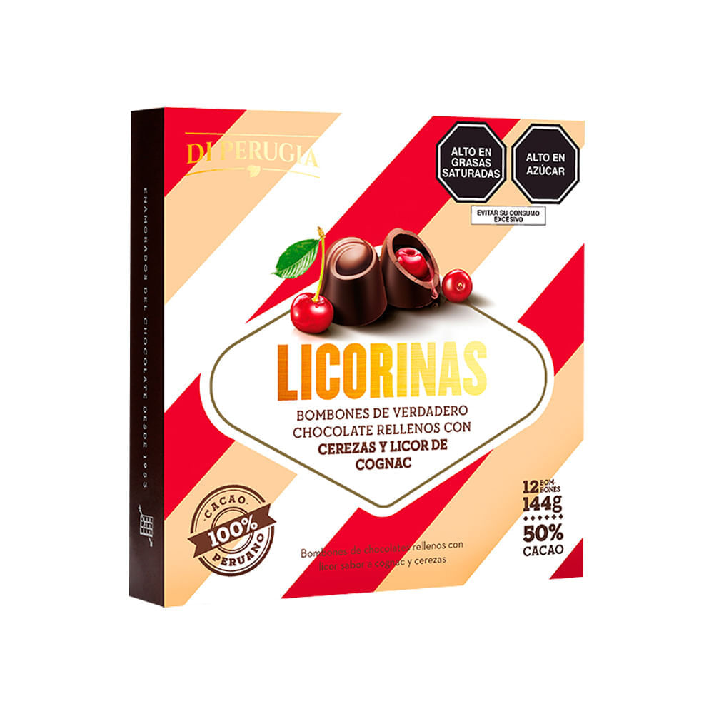 Bombones con Cerezas y Licor Di Perugia Licorinas 144g