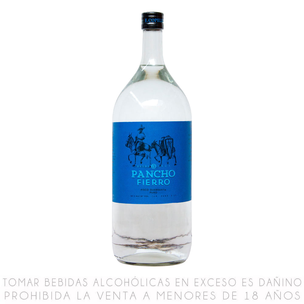 Pisco Puro Quebranta Pancho Fierro 2L
