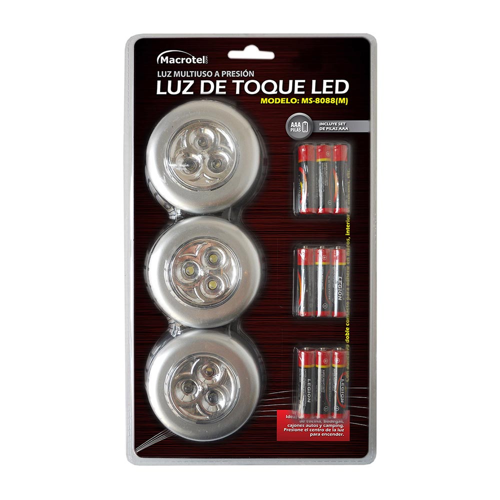 Macrotel Luz Multiuso a Presión Led